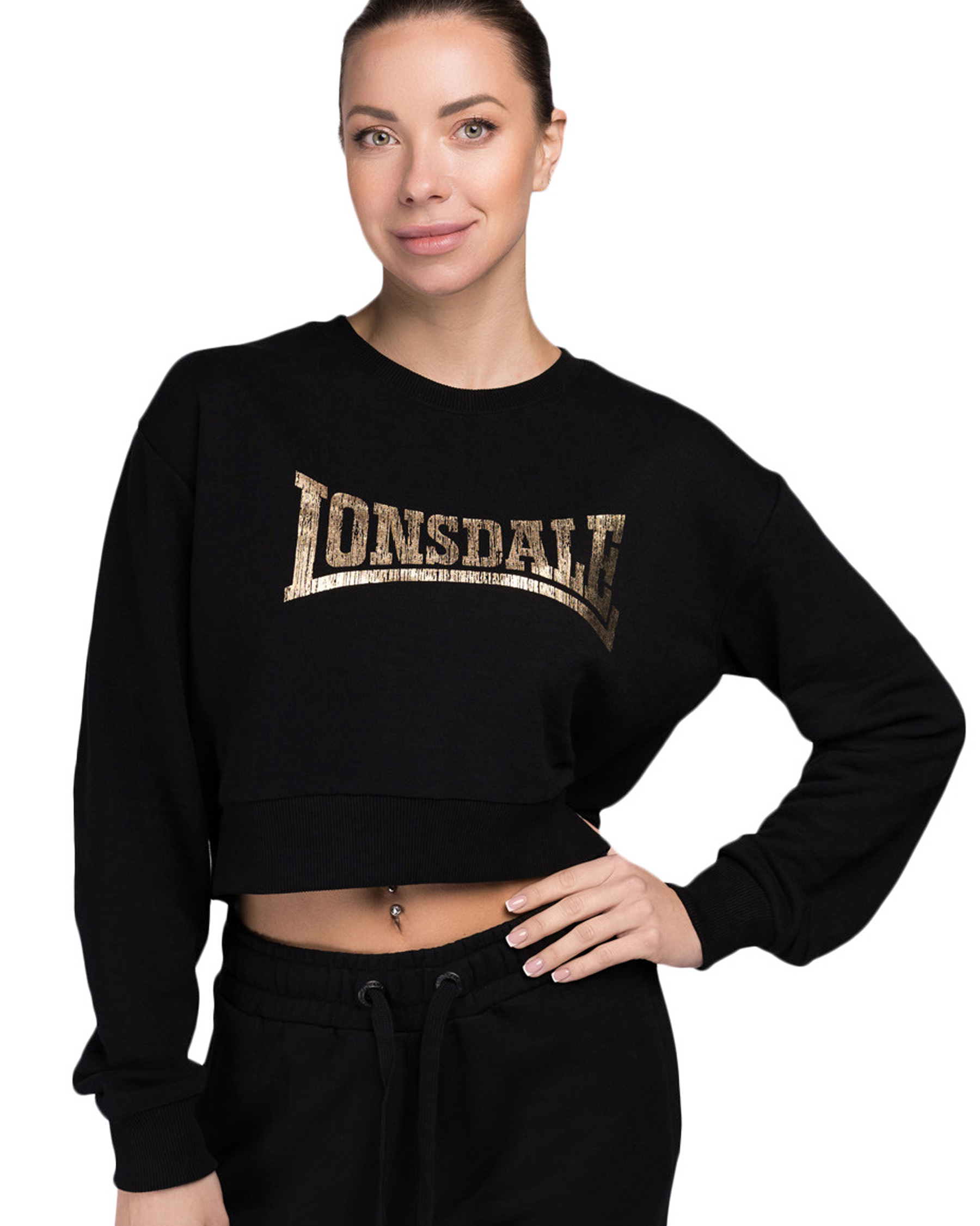 Lonsdale Damen Cropped Sweatshirt Culbokie